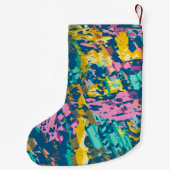 Petite Chaussette De Noël texture de 3 couleurs (Dos)