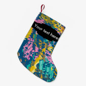 Petite Chaussette De Noël texture de 3 couleurs (Devant (Accrochage))
