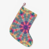 Petite Chaussette De Noël texture multicolore Abstraite. Feu (Devant (Accrochage))