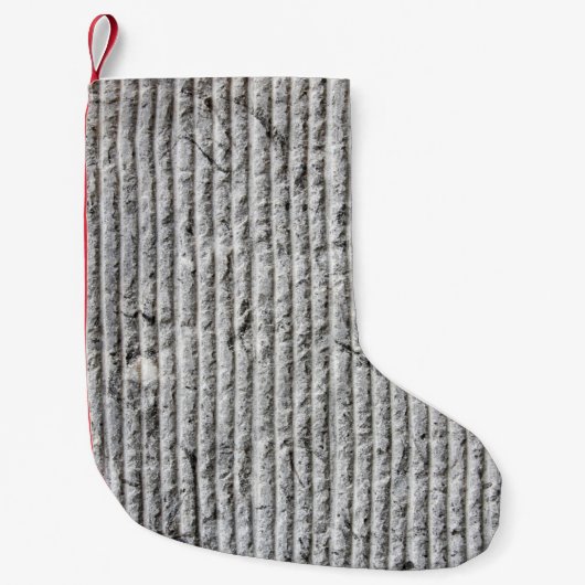 Petite Chaussette De Noël Texture murale en pierre grise. Texture du mur de (Devant)