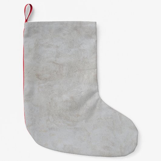 Petite Chaussette De Noël texture murale grise (Devant)