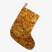 Petite Chaussette De Noël Texture or de luxe. (Devant (Accrochage))