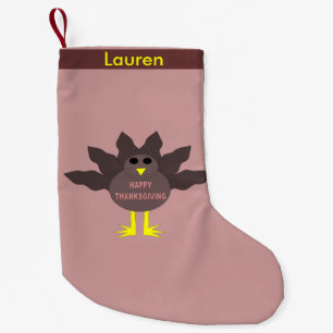Petite Chaussette De Noël Thanksgiving Plucked Turkey Custom Stocking