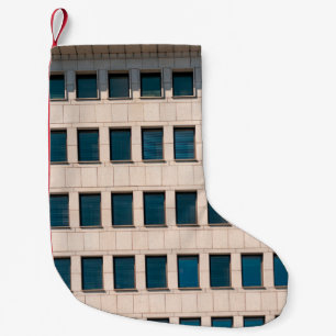 Petite Chaussette De Noël The facade of the modern building with rectangular