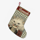 Petite Chaussette De Noël Thistle the Hedgehog | Woodland Whimsy  (Devant (Accrochage))