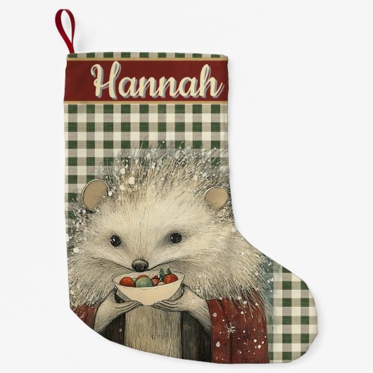 Petite Chaussette De Noël Thistle the Hedgehog | Woodland Whimsy  (Devant)