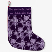 Petite Chaussette De Noël THISTTLE violet motif (Devant)