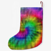 Petite Chaussette De Noël Tie teinture textile motif (Dos)