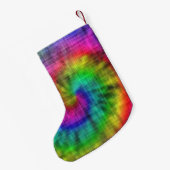 Petite Chaussette De Noël Tie teinture textile motif (Dos (Accrochage))