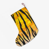 Petite Chaussette De Noël Tiger noir et orange (Dos (Accrochage))