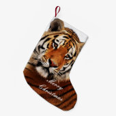 Petite Chaussette De Noël Tiger regard latéral photo (Devant (Accrochage))