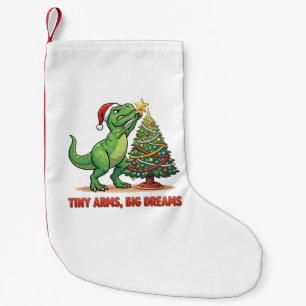 Petite Chaussette De Noël Tiny Arms Big Dreams T-Rex Sapin de Noël