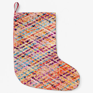Petite Chaussette De Noël Tissu tissé tisser un fil large