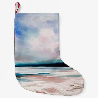 Petite Chaussette De Noël Toile Abstraite : Texture contemporaine