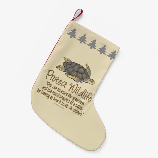 Petite Chaussette De Noël Tortue de mer (Devant (Accrochage))