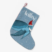 Petite Chaussette De Noël Tortue de mer de Noël (Devant (Accrochage))
