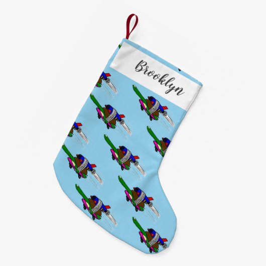 Petite Chaussette De Noël Tortue volante (Devant (Accrochage))