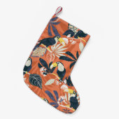 Petite Chaussette De Noël toucan et jungle motif transparent (Devant (Accrochage))