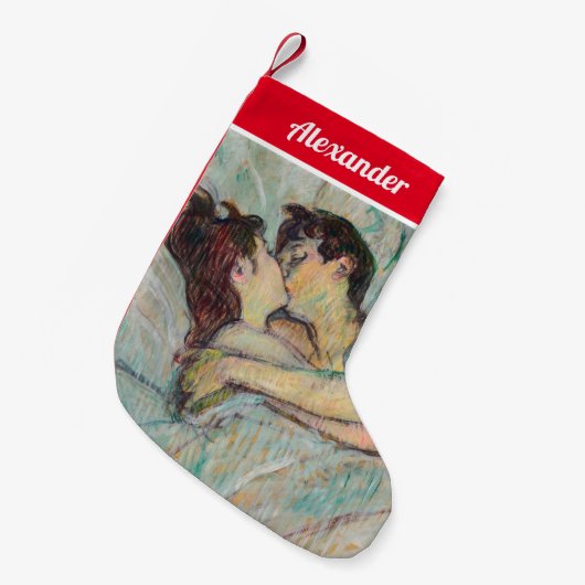 Petite Chaussette De Noël Toulouse-Lautrec - En Lit, Baiser (Devant (Accrochage))