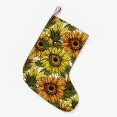 Petite Chaussette De Noël Tournesol à main (Devant (Accrochage))