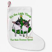 Petite Chaussette De Noël Toy Fox Terrier Noël (Devant)