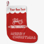 Petite Chaussette De Noël Tracteur (Devant)