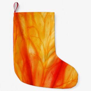 Petite Chaussette De Noël Tranche d'agrumes avec rétroéclairage, macro abstr
