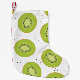 Petite Chaussette De Noël Tranches de fruits Kiwi, illustration transparente