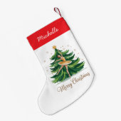 Petite Chaussette De Noël Trendy Personalized Ballerina Christmas Tree  (Dos (Accrochage))