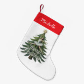 Petite Chaussette De Noël Trendy Personalized Ballerina Christmas Tree  (Devant (Accrochage))