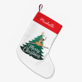 Petite Chaussette De Noël Trendy Personalized Ballerina Christmas Tree  (Devant (Accrochage))
