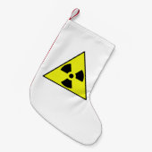 Petite Chaussette De Noël Triangle d'alerte nucléaire (Devant (Accrochage))