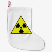 Petite Chaussette De Noël Triangle d'alerte nucléaire (Devant)