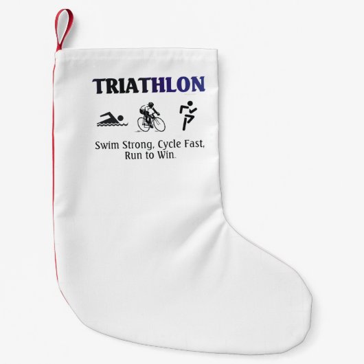 Petite Chaussette De Noël Triathlon SUPÉRIEUR (Devant)