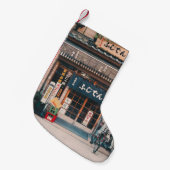 PETITE CHAUSSETTE DE NOËL TROIS BICYCLETTES PARKÉES DEVANT L'ÉDIFICE (Devant (Accrochage))