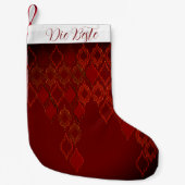 Petite Chaussette De Noël Tronc de Noël, Noble Design (Devant)
