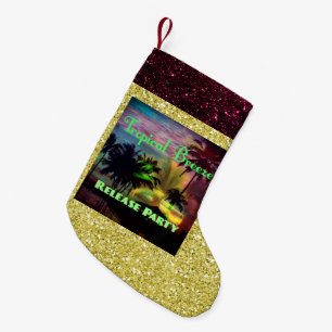 Petite Chaussette De Noël Tropical Breeze Release Party Multi Colour Gold