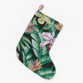 Petite Chaussette De Noël Tropical floral seamless pattern with exotic flowe (Devant (Accrochage))