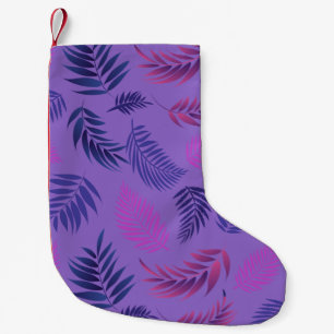 Petite Chaussette De Noël Tropical Leaves Pattern 19