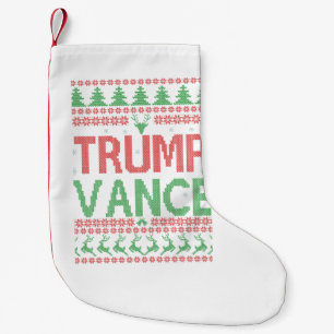 Petite Chaussette De Noël Trump Vance Républicain Moche Noël Sweater Noël