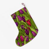 Petite Chaussette De Noël Tulipes (Dos (Accrochage))