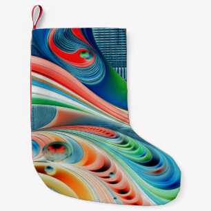 Petite Chaussette De Noël Un élégant bas classique multicolore