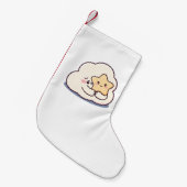 Petite Chaussette De Noël Un nuage timide embrasser une étoile (Devant (Accrochage))
