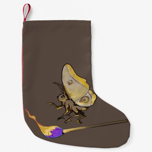 Petite Chaussette De Noël Un papillon à flamme (Devant)