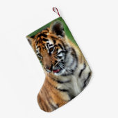 Petite Chaussette De Noël Un petit tigre mignon (Dos (Accrochage))