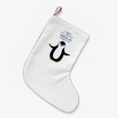 Petite Chaussette De Noël Un pingouin heureux (Devant (Accrochage))