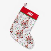 Petite Chaussette De Noël Un très joyeux Noël Doggie (Devant (Accrochage))