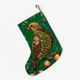 Petite Chaussette De Noël Une Perdrix Dans Un Arbre À Poires Découpé Comme U