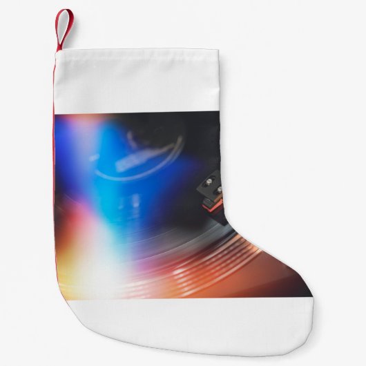 Petite Chaussette De Noël Une table à plateau moderne pour écouter de la mus (Devant)