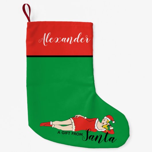 Petite Chaussette De Noël Unique drôle (Devant)